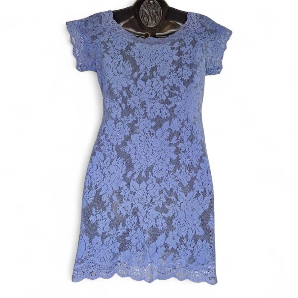 Victoria's Secret Blue Lace Mini Dress